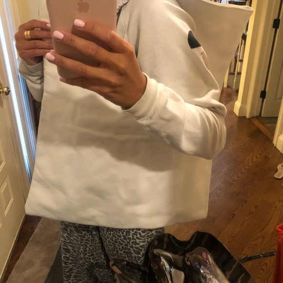 White Leather Hobo Clutch/ Shoulder Bag - Picture 2 of 4